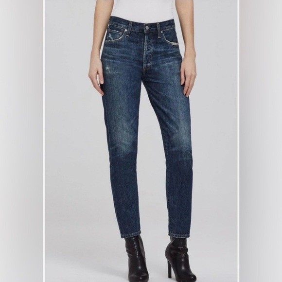 Citizens Of Humanity Denim - Citizens of Humanity Liya High Rise Classic Fit Crop Jeans